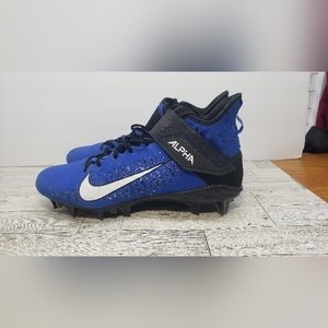 Nike Alpha Menace Pro 2 Men's 11.5 Royal Blue Football AQ3209 preowned